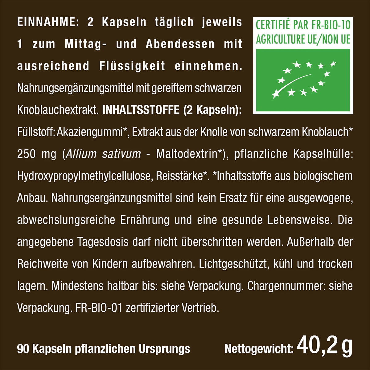Schwarzer Knoblauch BIO