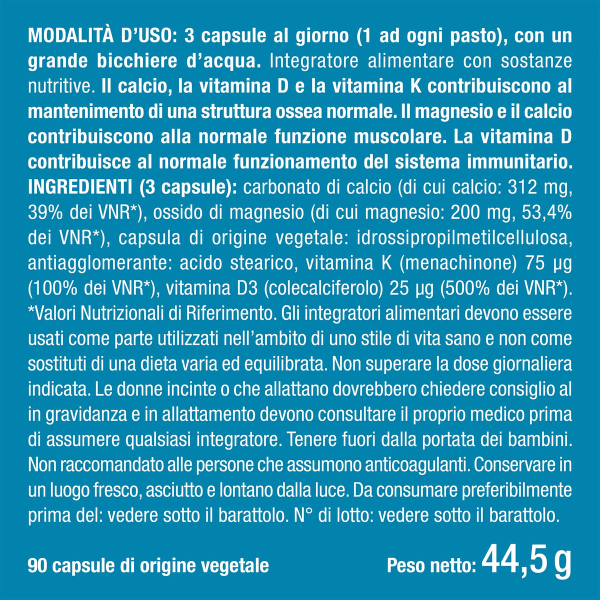 Benefici e controindicazioni dei Calcio