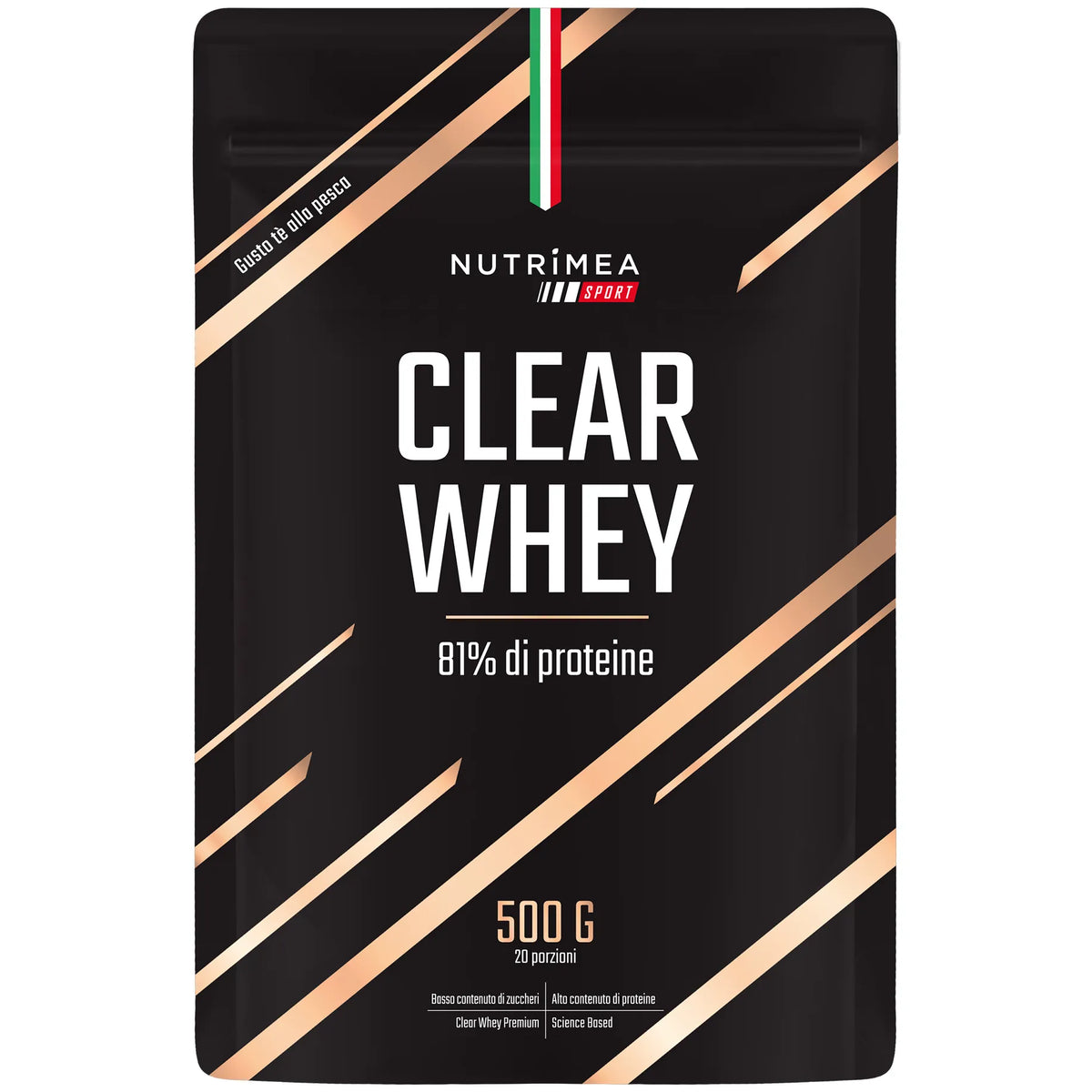 Fondo bianco del Clear Whey