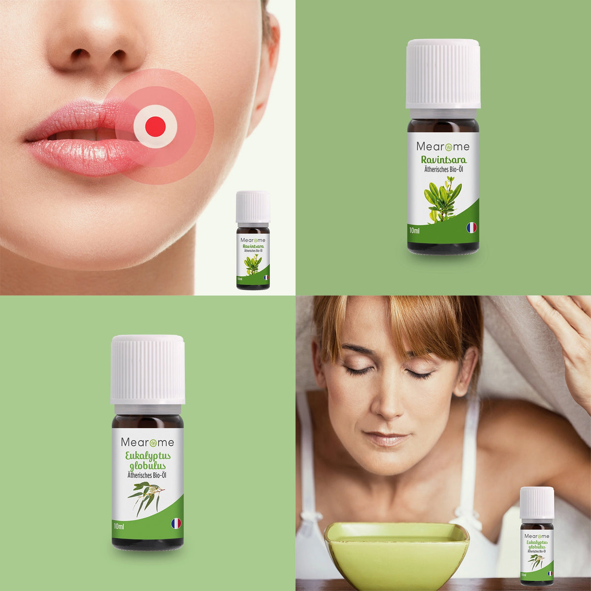 Aromatherapie Geschenk-Set - 8 Ätherische Öle 100% BIO
