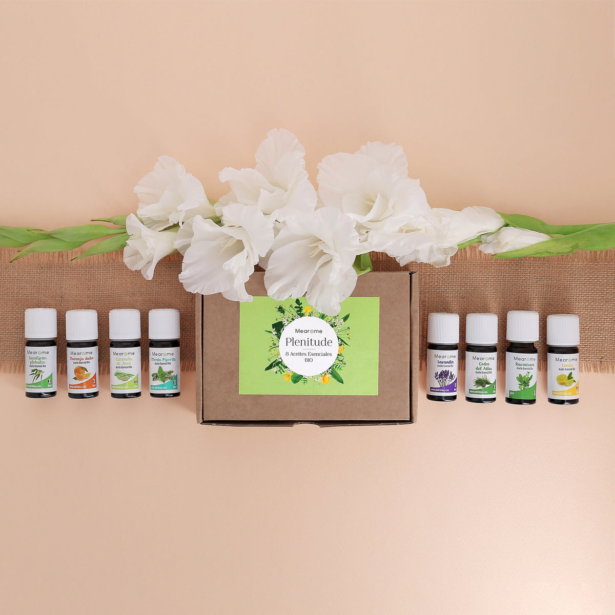Set de 8 aceites esenciales Bio