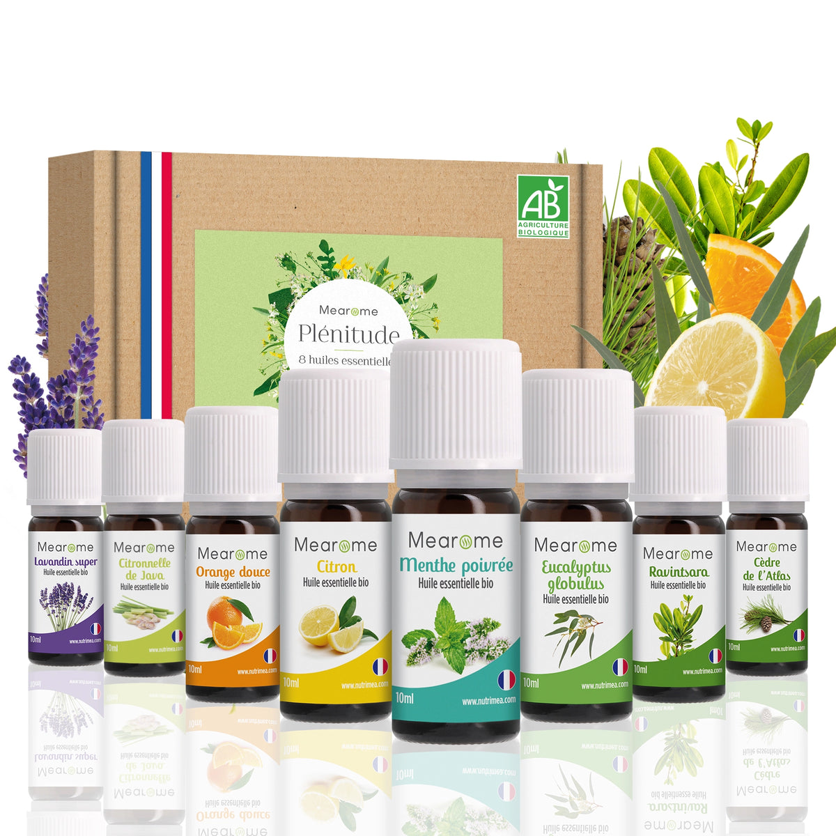 Coffret Plénitude - 8 Huiles Essentielles BIO