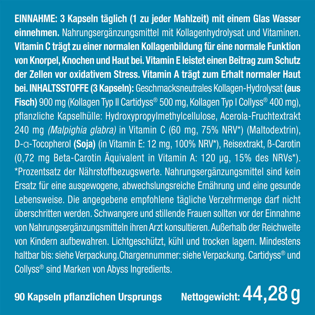 Kollagen Komplex Typ I & II