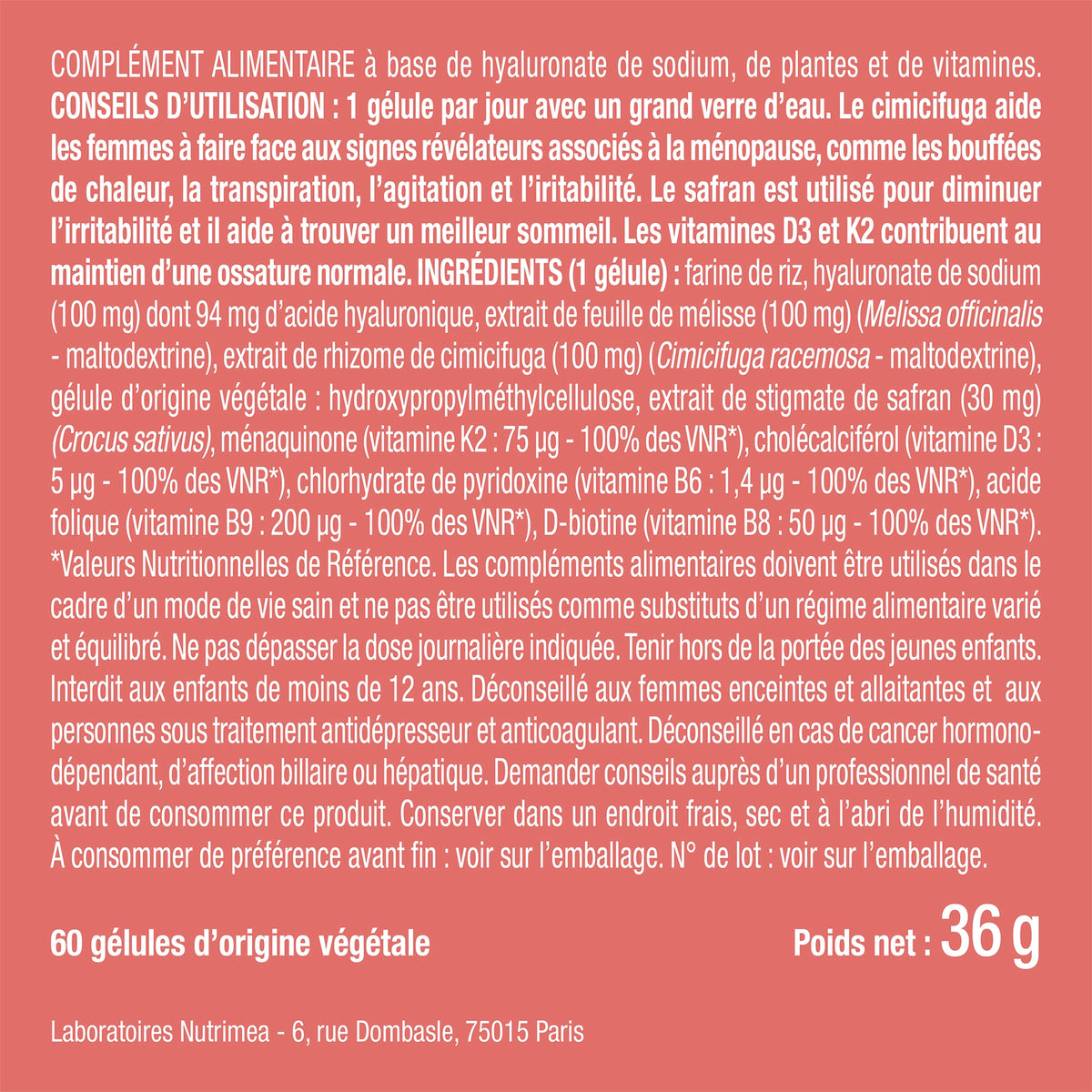 Complexe Ménopause
