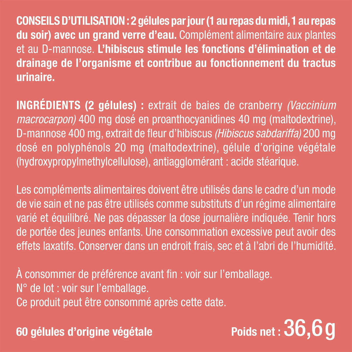 Bienfaits et contre indications pour Cysticure - Confort Urinaire