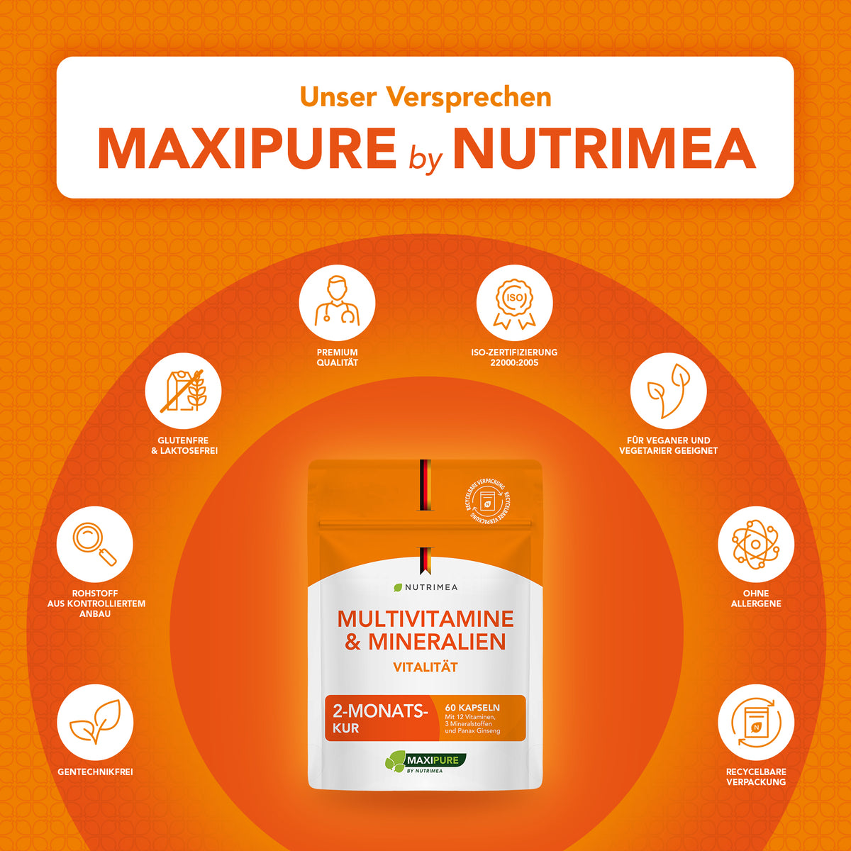 Multivitamine und Mineralstoffe maxipure