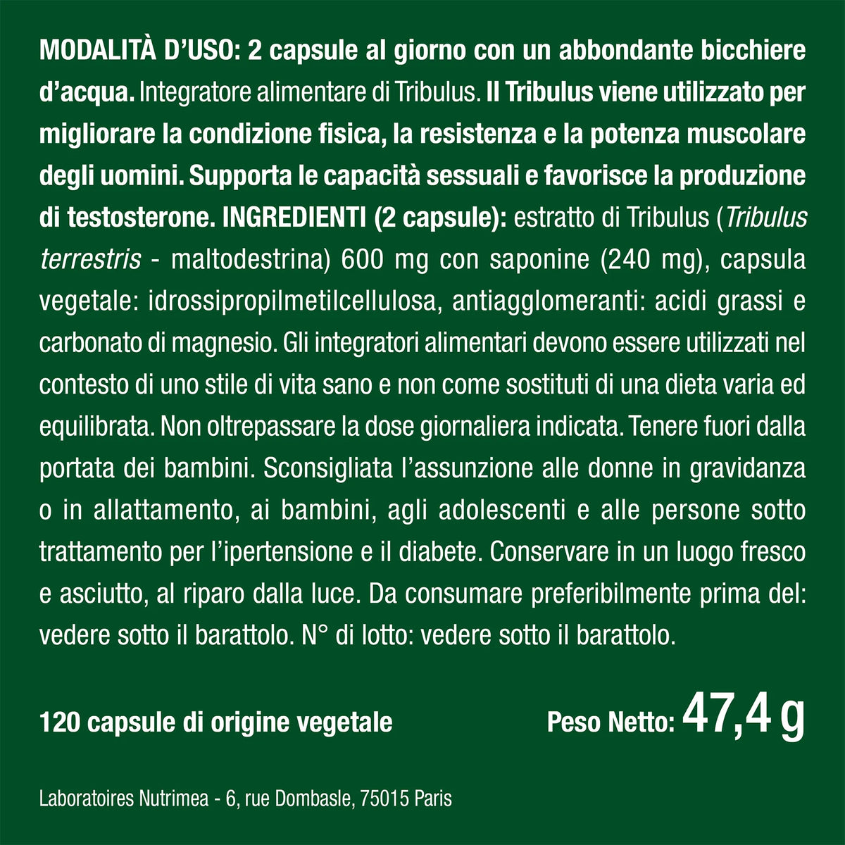 Benefici e controindicazioni dei Tribulus Terrestris