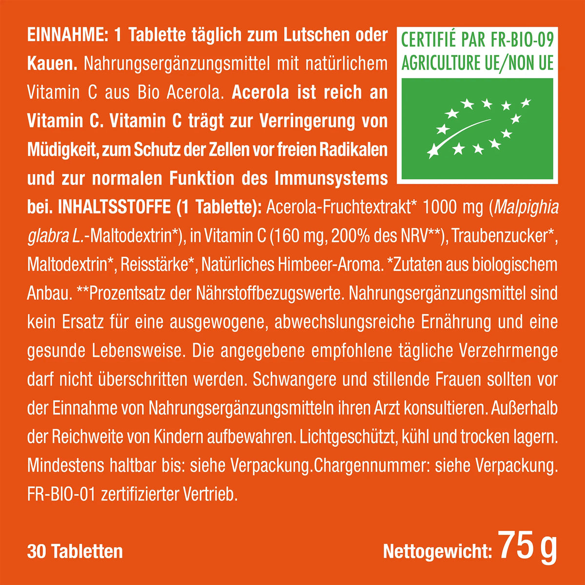Vitamin C Acerola BIO