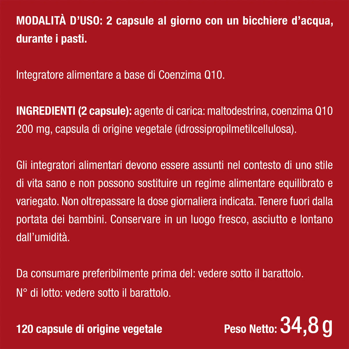 Benefici e controindicazioni dei Coenzima Q10