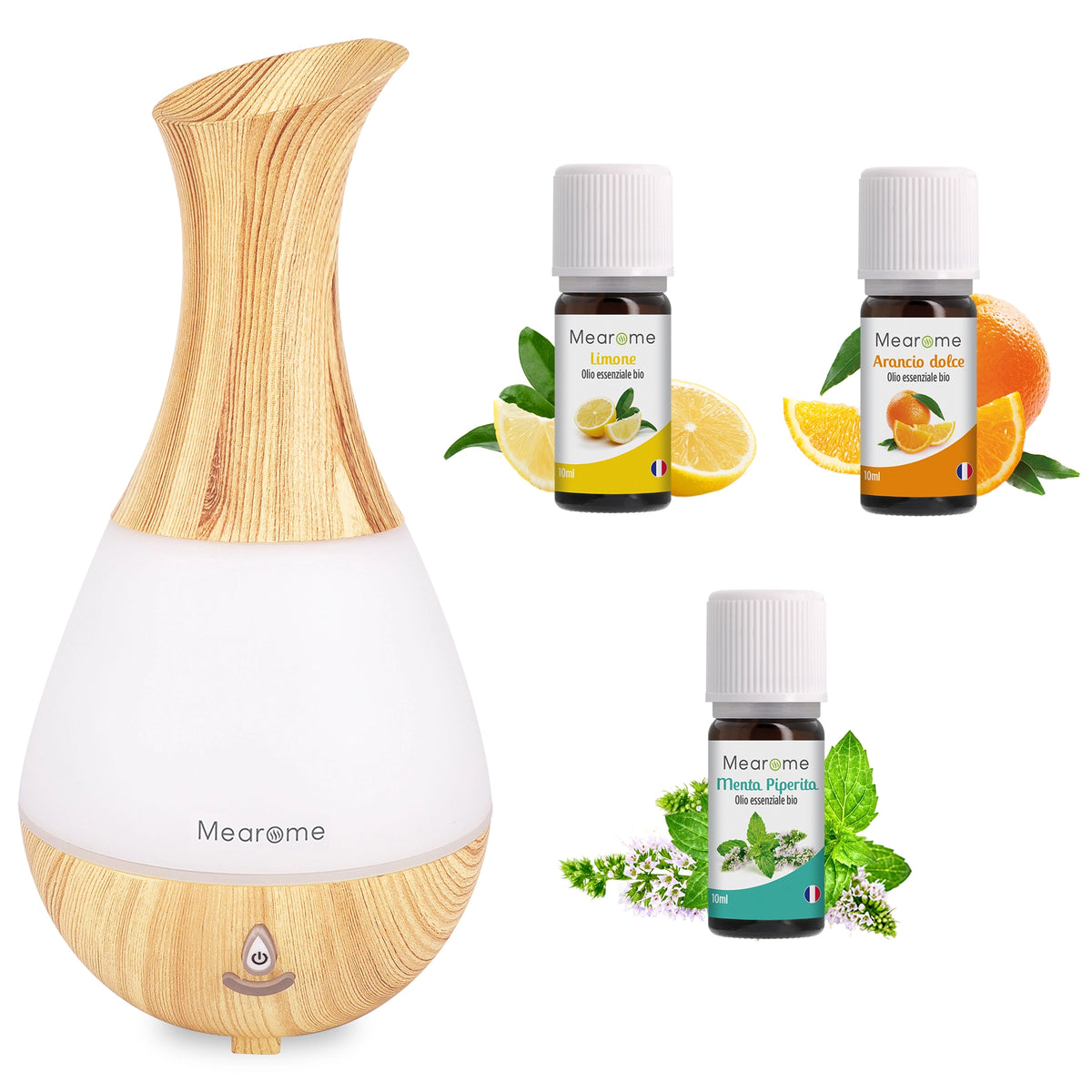 Kit Aromaterapia - Diffusore + 3 Oli Essenziali