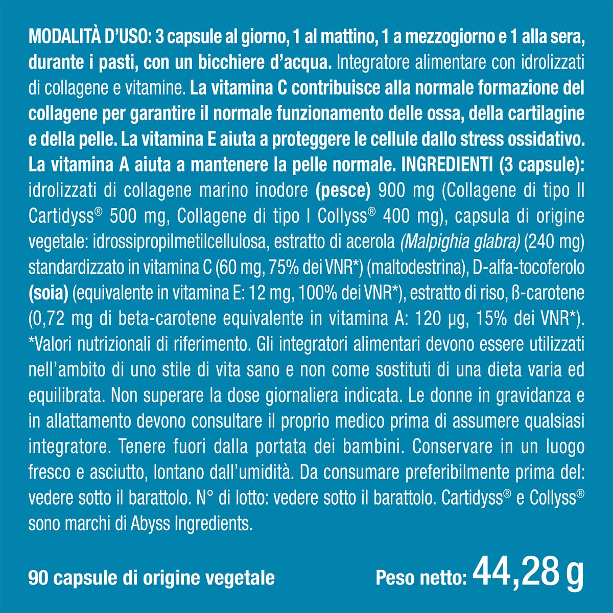 Benefici e controindicazioni dei Collagne Marino
