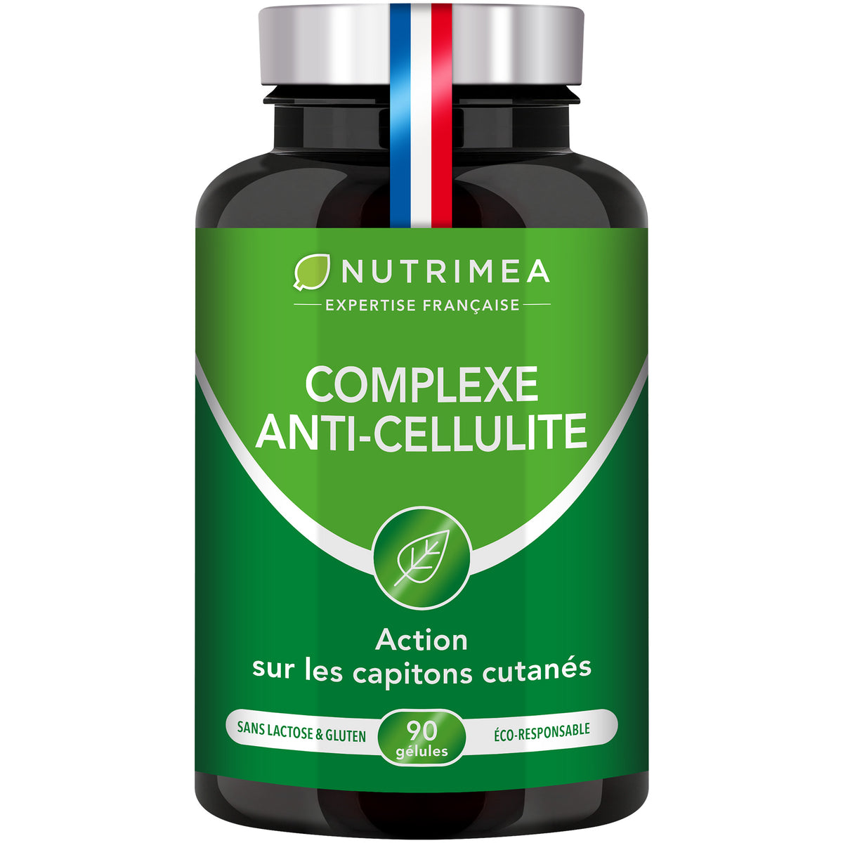Fond blanc du pilulier de Complexe anti-cellulite