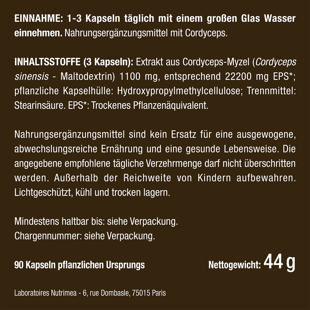 Cordyceps - Chinesischer Raupenpilz