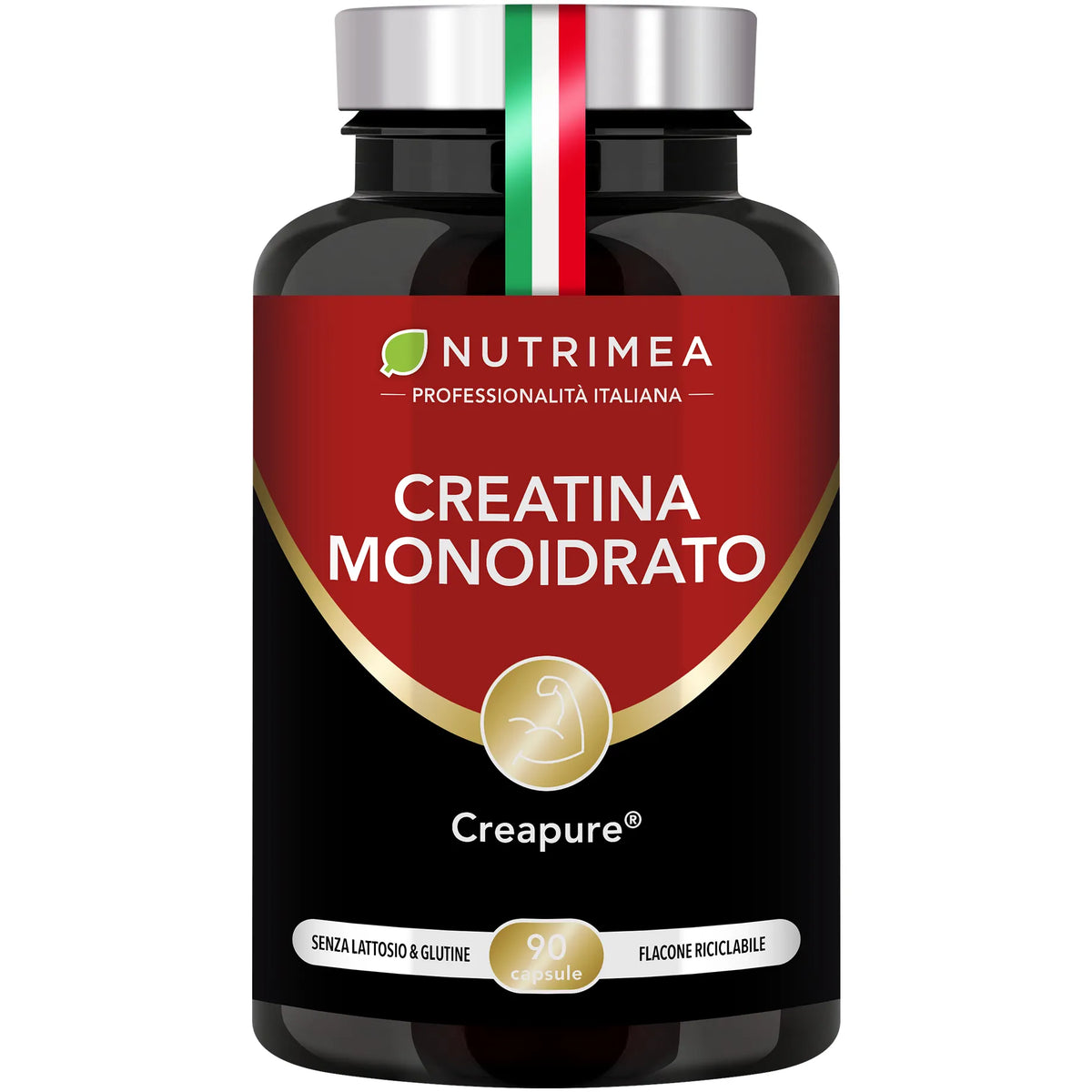 Fondo bianco del creatina monoidrato