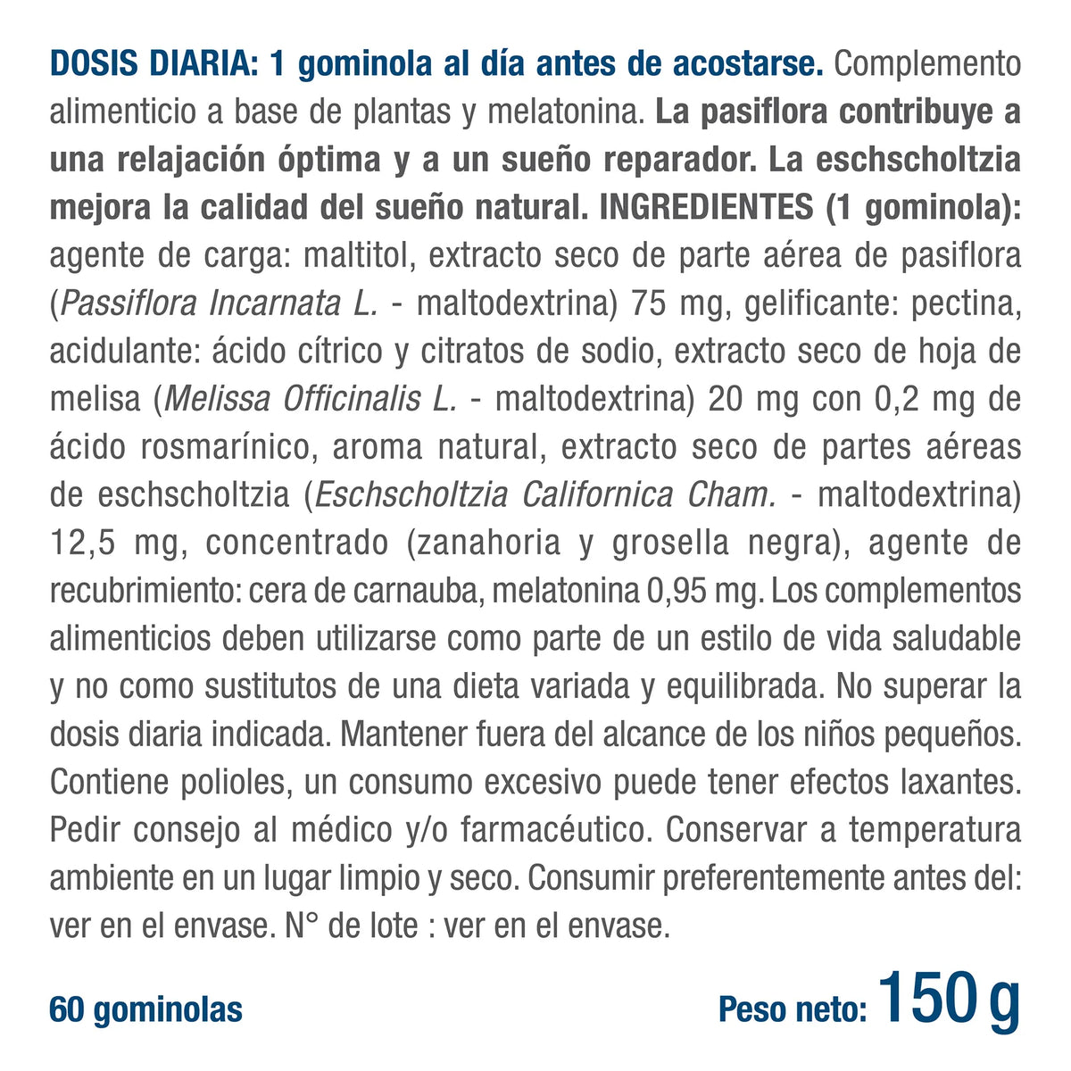 Gominolas Sueño