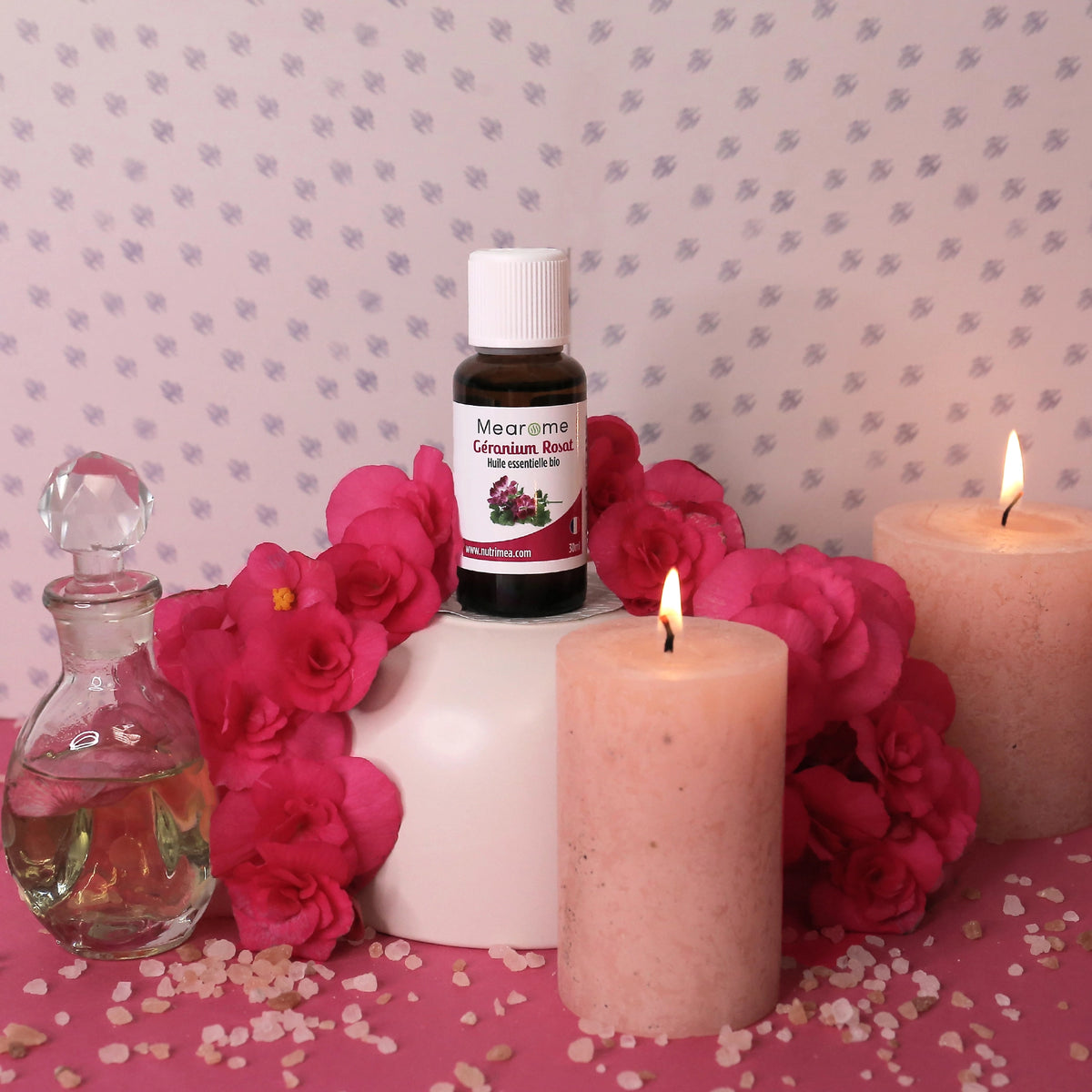 Huile Essentielle de GERANIUM ROSAT BIO - 30ML