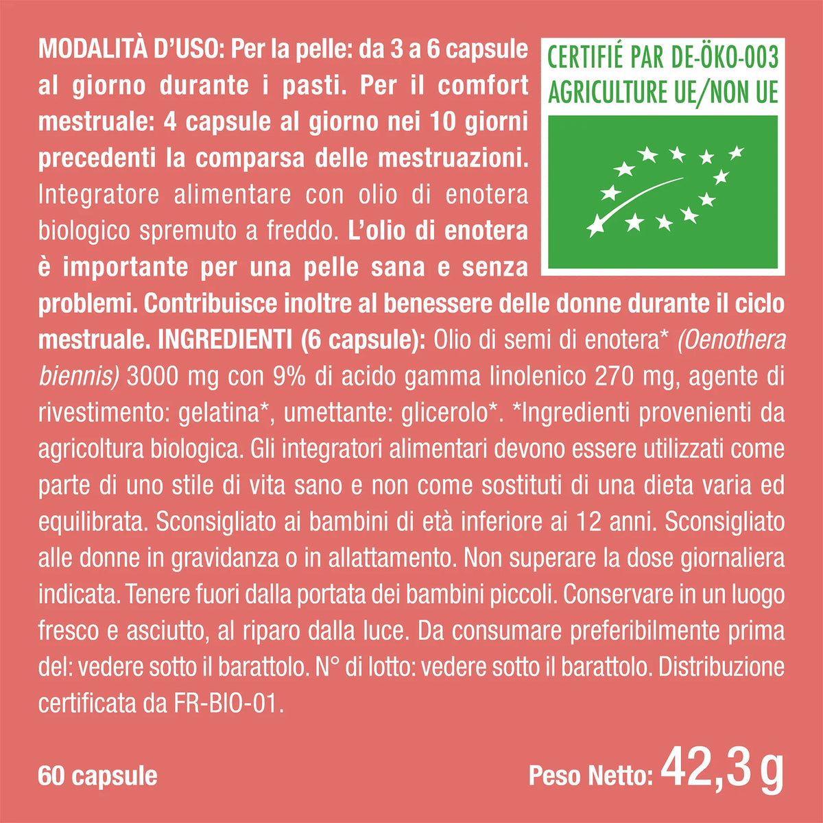 Olio di enotera BIO