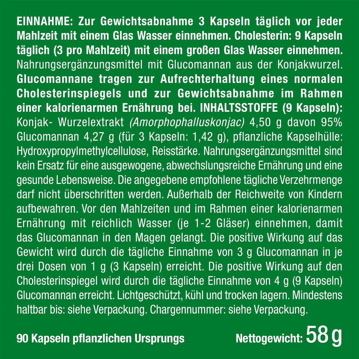 Appetit Control KONJAC