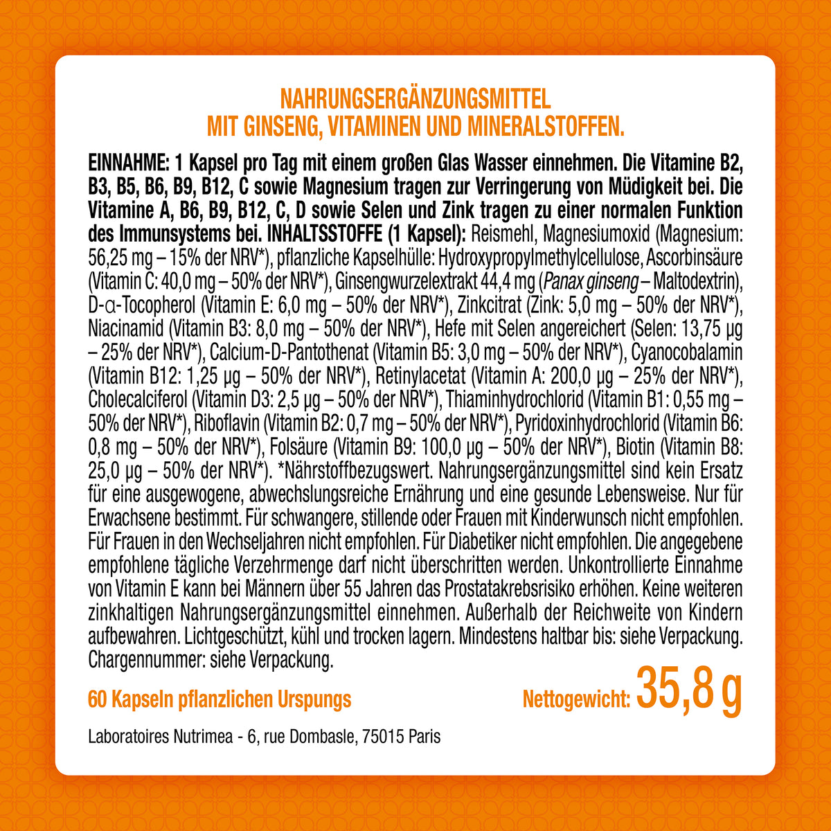 Multivitamine und Mineralstoffe maxipure