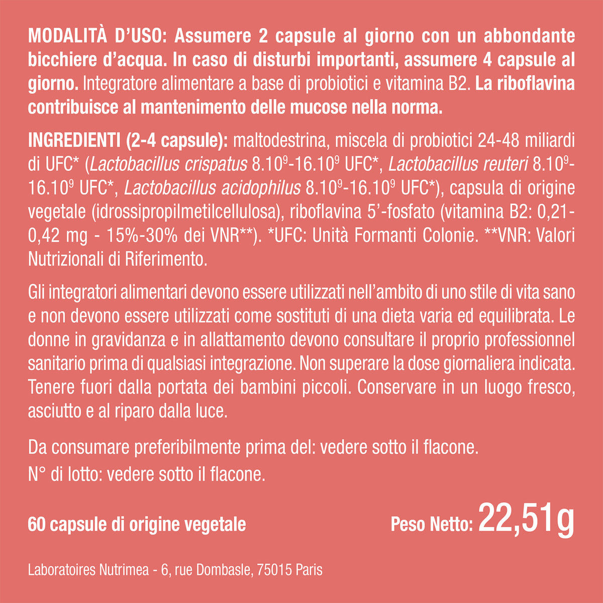 Probiotici flora intima