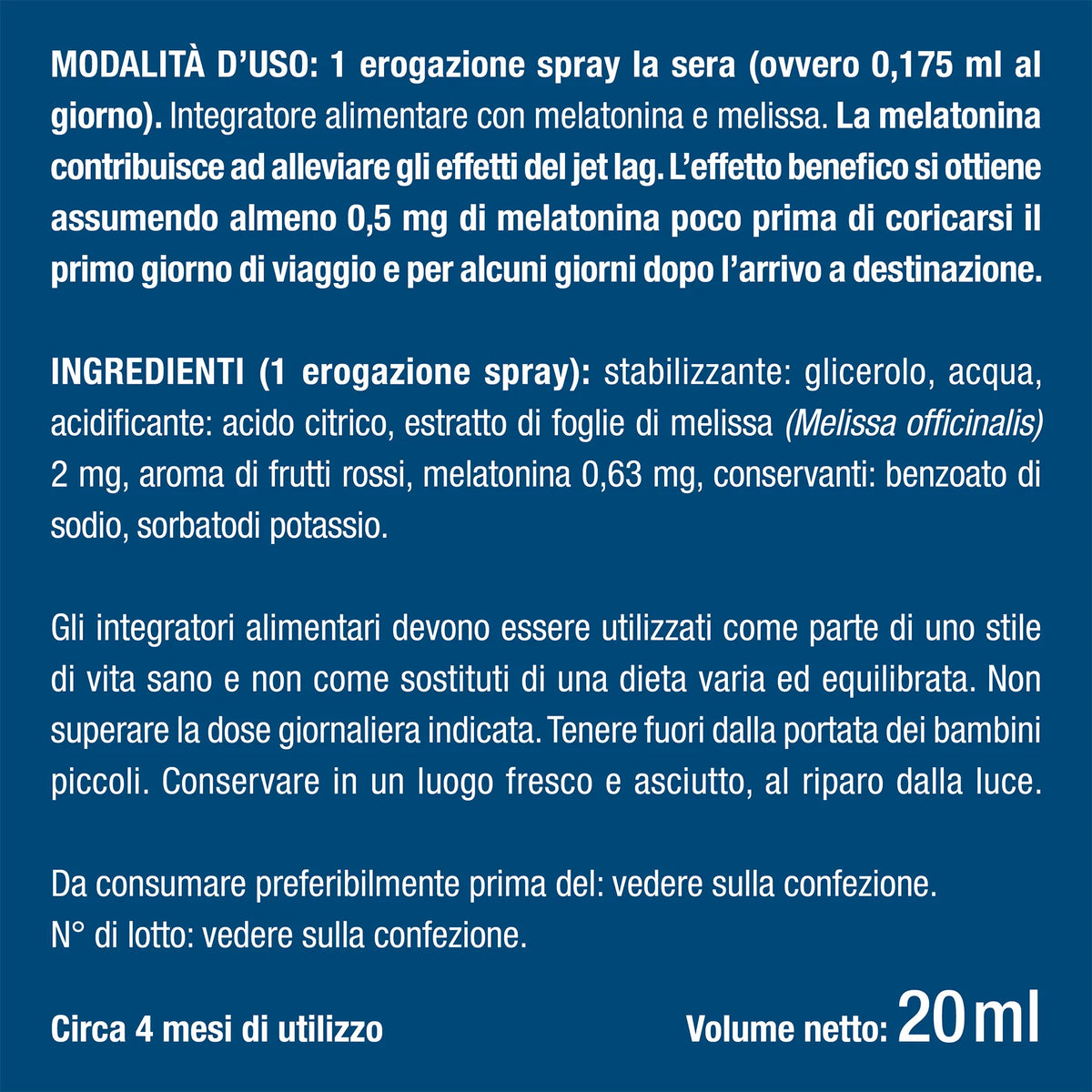 Spray Melatonina