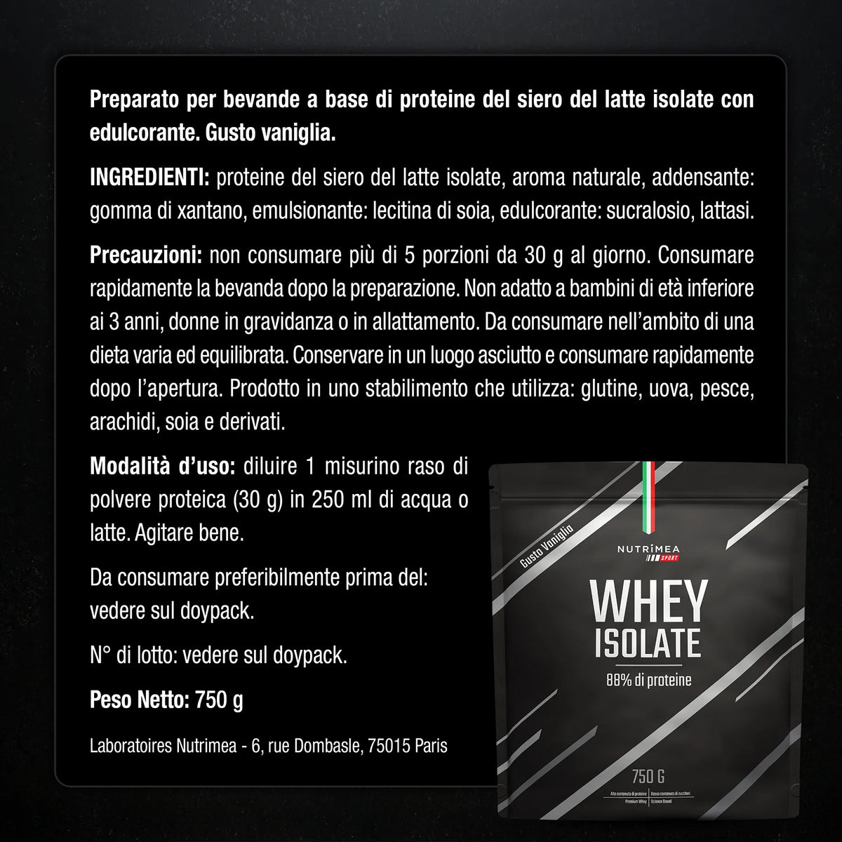 Benefici e controindicazioni dei Whey gusto vaniglia